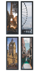 342 - QUADRO  ESTAMPAS CIDADES LAQ.