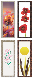789 - QUADRO ESTAMPAS FLORES