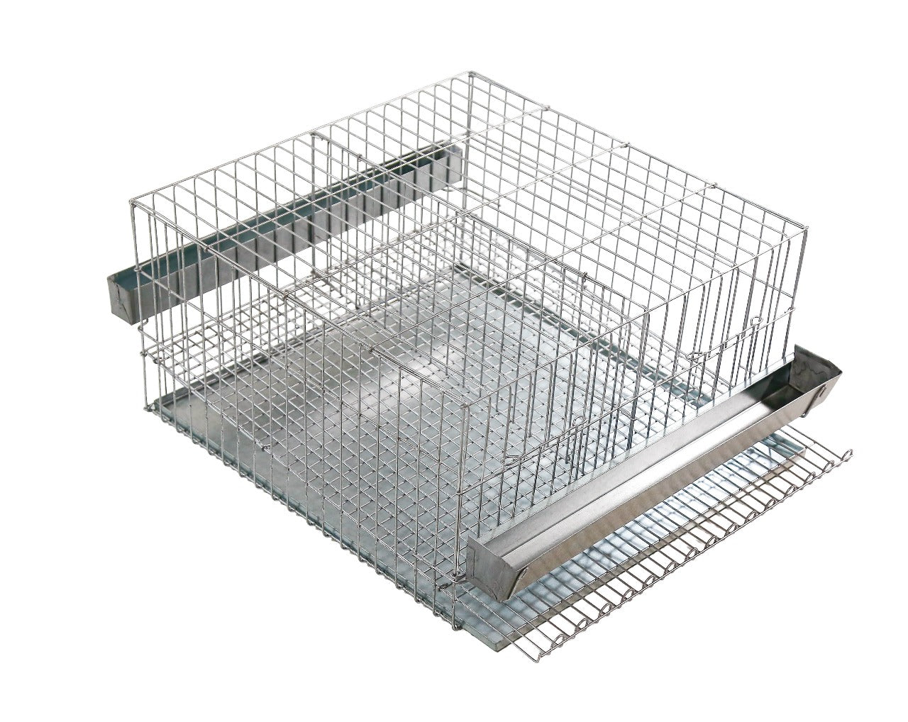 Gaiola para codorna de postura c/ 2 boxes Cap 20 aves Med 47x63x25cm CD02