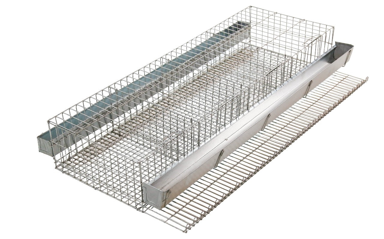 Gaiola p/ codorna de postura com 4 boxes, cap. até 40 aves Med 97x55x16cm CD03