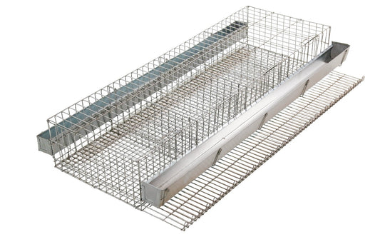 Gaiola p/ codorna de postura com 4 boxes, cap. até 40 aves Med 97x55x16cm CD03