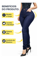 Kit 2 Calças Jeans Femininas Skinny Lycra Elastano