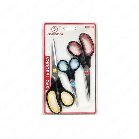 KIT TESOURA 3 PÇS KAPBOM KA1321