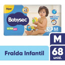 Fralda Descartável Babysec Ultrasec Galinha Pintadinha M Com 68 Unidades