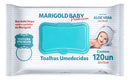 Kit 3 Lenços Umedecido Hipoalergênico 120un Marigold Premium