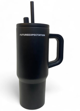 Copo Térmico com Tampa e Alça – 710ml | FUTUREEXPECTATION Inox 059 Preto