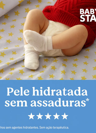Kit 6 Toalha Lenço Umedecido Baby Star 840und Hipoalergênico