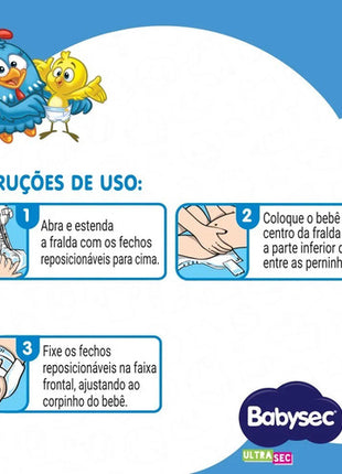 Fralda Babysec Ultrasec Galinha Pintadinha Escolha O Tamanho