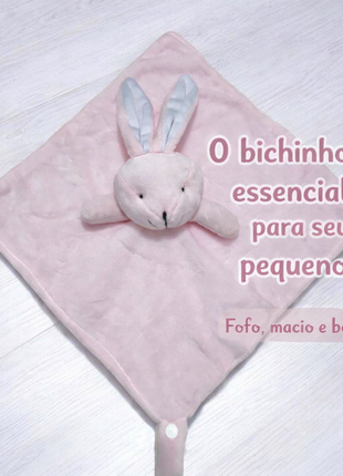 Naninha Quadrada Bichinho Soninho Bebê Fofa Macia