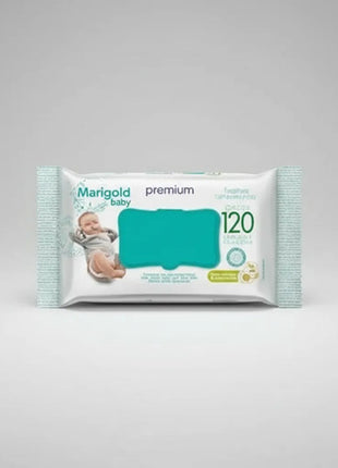 Kit 6 Toalha Lenço Umedecido Bebe Marigold Camomila 120und