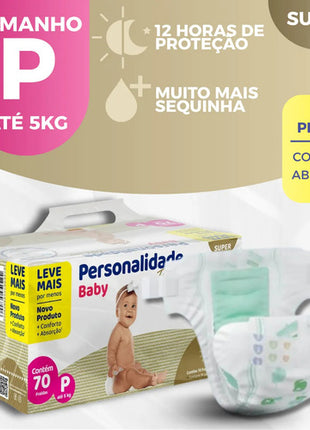 Fralda Personalidade Baby Total Care - Do P Ao Xxg - Econômica