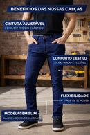 Calça Jeans Masculina Trabalho Reforçada Promoção Atacado