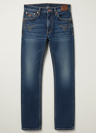 Calça Country Masculina Rodeio Cowboy Jeans Reta Elastano