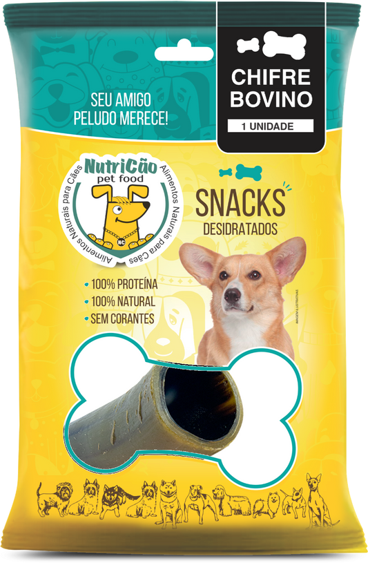 CHIFRE BOVINO DESIDRATADO 130 GR