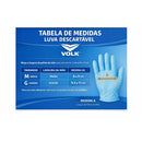 Luvas Descartáveis Volk Do Brasil Latex Descartável Tamanho M E G Cano Curto Com amido