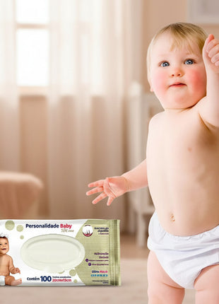 Kit 5 Pacotes C/100 Lenço Umedecido Personalidade Baby