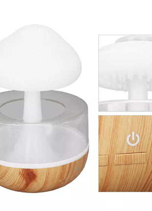 UMIDIFICADOR RAIN CLOUD NUVEM CHUVA 300ML KREIZ KR201