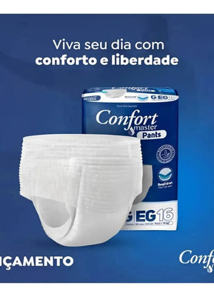 Fralda Geriátrica Descartável Confort Master Pants P Ao EG