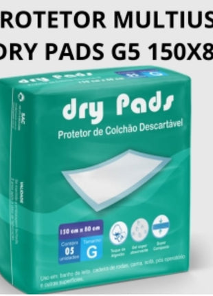 Dry pads protetor de colchão G com 5 unidades