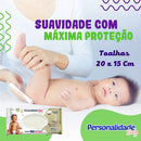 12 Pcts Toalha Umedecido Personalidade  baby total care c/ 100 Un