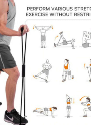 Elástico de Tensão para Exercícios Funcionais, Alongamento, Pilates, Yoga e Treinamento de Força
