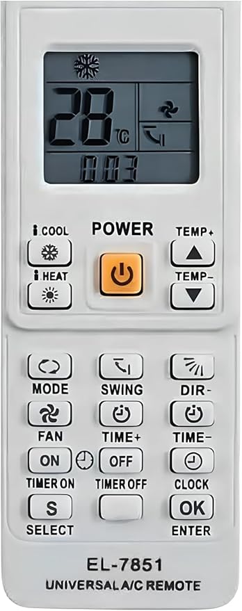 CONTROLE REMOTO UNIVERSAL AR CONDICIONADO LE-7428/LE-7429