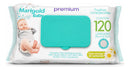 Toalha Lenço Umedecido Bebe Marigold Camomila 120und Atacado