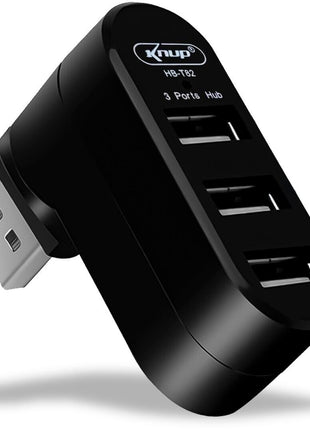 HUB USB 3 PORTAS 2.0 480 MBPS 5V KNUP HB T82
