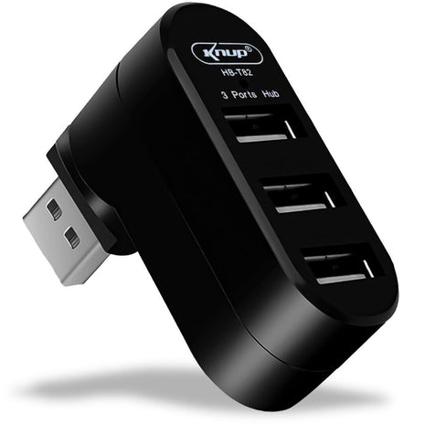 HUB USB 3 PORTAS 2.0 480 MBPS 5V KNUP HB T82