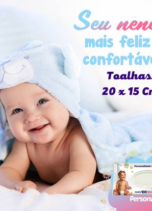 12 Pcts Toalha Umedecido Personalidade  baby total care c/ 100 Un