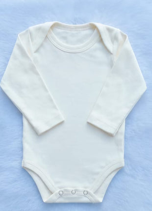 Body Manga Longa Bebê Suedine 100% Algodão Liso Confort