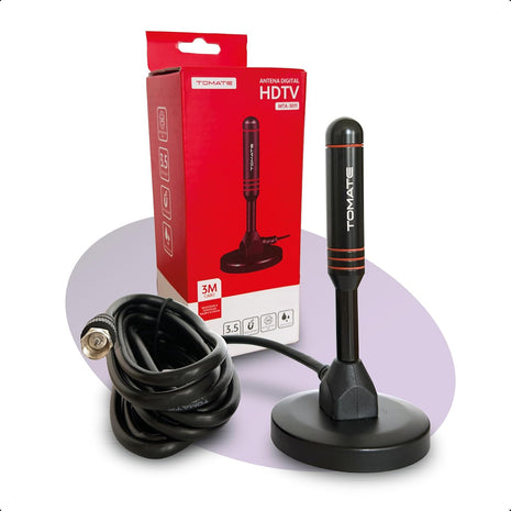 Antena Interna TV Digital Tomate MTA-3011 Cabo 3 Metros HDTV