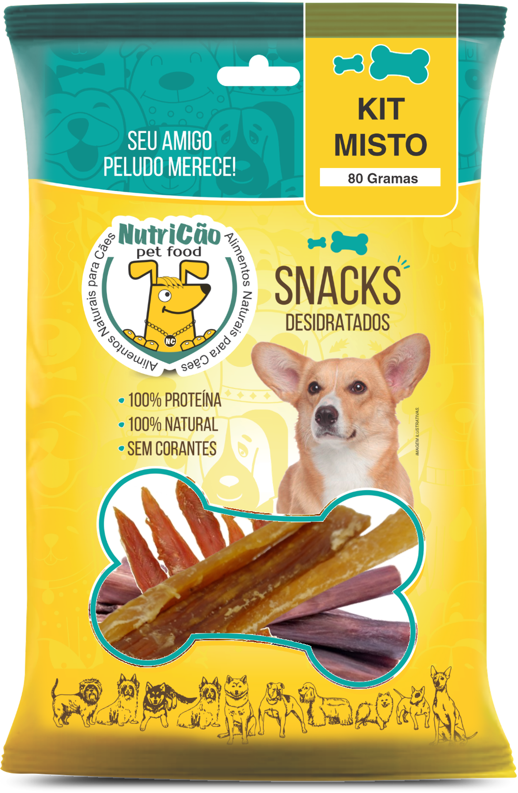 KIT MISTO BOVINO  DESIDRATADO 110 GR