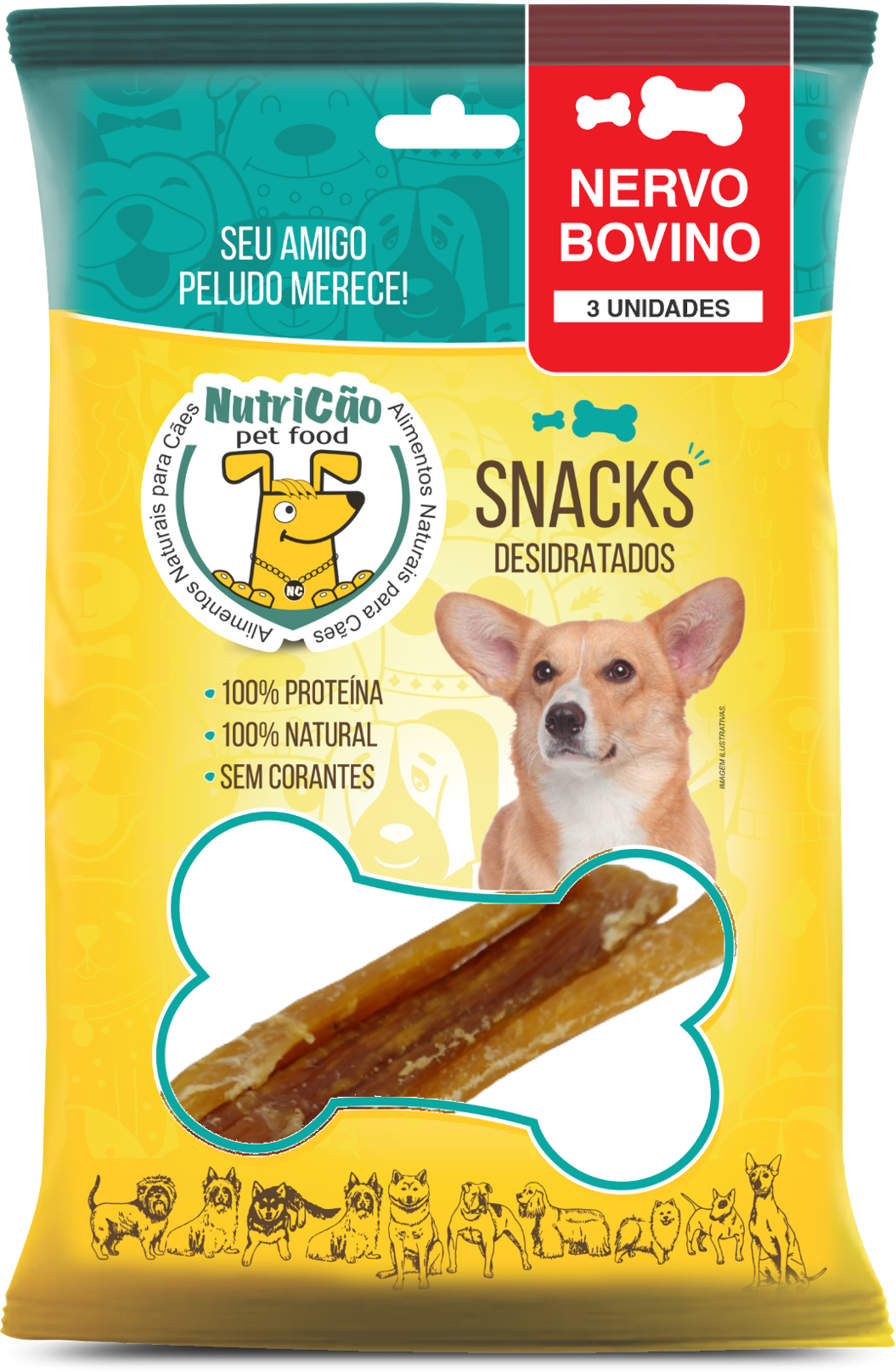 NERVO BOVINO DESIDRATADO 3UN 110 GR