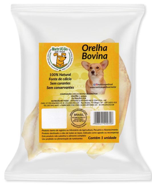 ORELHA BOVINA DESIDRATADA 80 GR